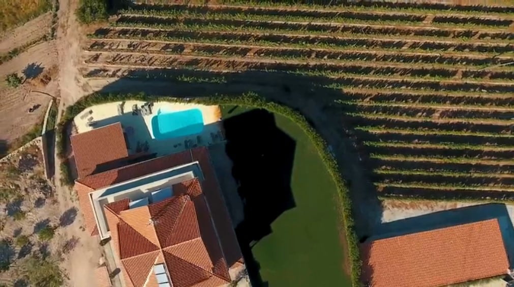 A Quinta do Palame vista dos céus